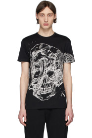 Alexander McQueen - T-shirt noir Etched Skull
