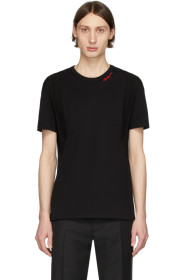 Alexander McQueen - Black Rib Trim T-Shirt