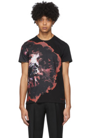 Alexander McQueen - T-shirt noir Ink Floral