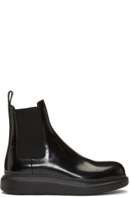 Alexander McQueen - ブラック Hybrid チェルシー ブーツ