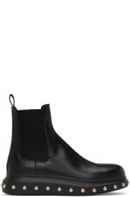 Alexander McQueen - Black Liquid Spaz Chelsea Boots