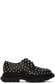 Alexander McQueen - Black Studded Tread Derbys