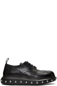 Alexander McQueen - Black New Liqui Spaz Lace Ups Brogues