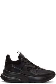 Alexander McQueen - 黑色皮革运动鞋