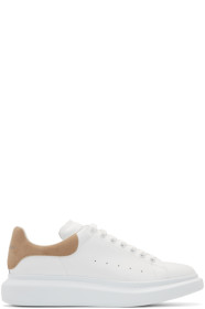 Alexander McQueen - Baskets surdimensionnées blanches et beiges