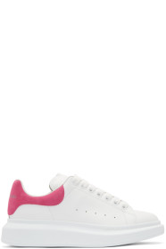 Alexander McQueen - Baskets surdimensionnées blanches et roses