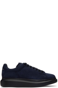 Alexander McQueen - Baskets surdimensionnées bleues Velour Daim