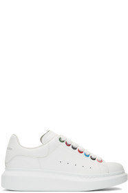 Alexander McQueen - 白色 Rainbow Hardware 阔型运动鞋