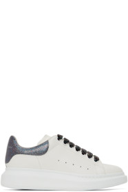 Alexander McQueen - SSENSE Exclusive White & Black Oversized Sneakers