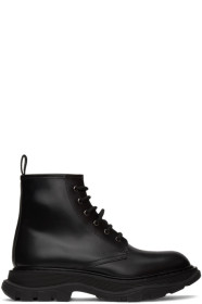 Alexander McQueen - Black Beauty Lace-Up Boots