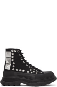 Alexander McQueen - Black Studded Boots