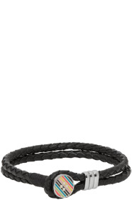 Paul Smith - Bracelet noir Enamel Button