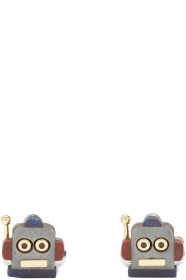 Paul Smith - Boutons de manchette multicolores Robot Head Toy