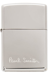 Paul Smith - 银色 Zippo 联名徽标打火机