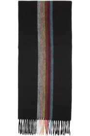 Paul Smith - Black Artist Central Stripe Scarf