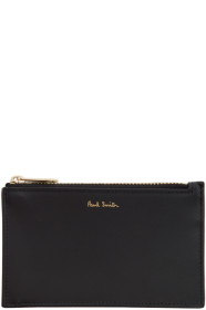 Paul Smith - Porte-cartes à glissière noir Multi Stripe