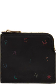 Paul Smith - 黑色 Letters 拉链卡包