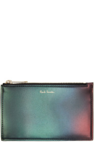 Paul Smith - 绿色 & 红色渐变拉链手袋