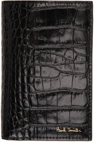 Paul Smith - Black Croc Bifold Card Holder