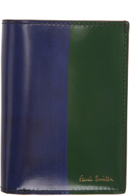 Paul Smith - Black & Navy Brush Stroke Card Holder