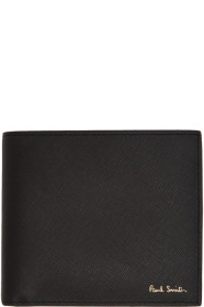 Paul Smith - Black Straw Grain Racing Bifold Wallet
