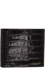 Paul Smith - Black Croc Bifold Wallet