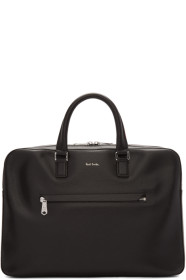 Paul Smith - ブラック Bright Stripe ビジネス Folio ブリーフケース