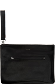 Paul Smith - 黑色 Bright Stripe 文件袋