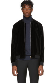 Paul Smith - Blouson aviateur en velours noir
