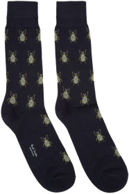 Paul Smith - Navy Beetle Socks