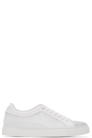 Paul Smith - Baskets blanches Crackle Basso