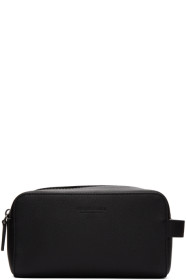 Giorgio Armani - Pochette noire Tumbled Calf Dopp Kit