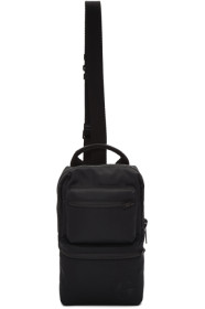 Giorgio Armani - Sac messager à logo noir Bodypack