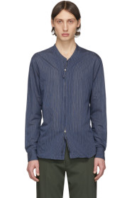 Giorgio Armani - Chemise bleue Mini Stripe