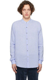 Giorgio Armani - Chemise en lin bleue