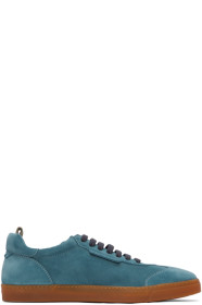 Giorgio Armani - Blue Suede Bowling Sneakers