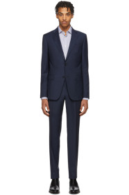 Z Zegna - 海军蓝 Classic 羊毛西服套装