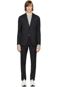 Z Zegna - 黑色 Classic 羊毛西服套装