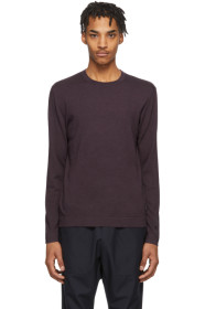 Z Zegna - Purple Knit Crewneck Sweater