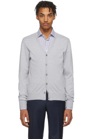 Z Zegna - 灰色针织开衫