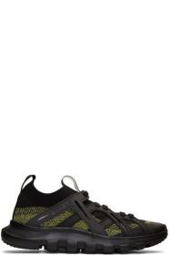 Z Zegna - Black & Yellow TechMerino Sneakers
