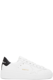 Golden Goose - Baskets blanches et noires Pure Star
