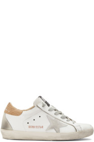Golden Goose - Baskets blanches Lizard Superstar