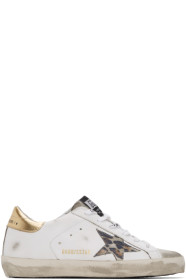 Golden Goose - Baskets blanches Spotted Superstar