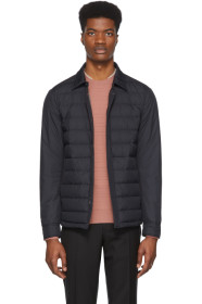 Ermenegildo Zegna - ネイビー ダウン シャツ ジャケット
