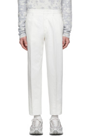 Ermenegildo Zegna - Pantalon à jambe droite en lin blanc