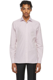 Ermenegildo Zegna - ホワイト & ピンク Camicia Trofeo シャツ
