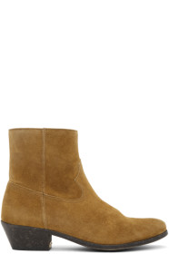 Golden Goose - Brown Suede Cowboy Boots