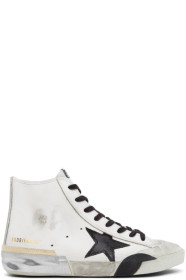 Golden Goose - White & Black Francy Sneakers