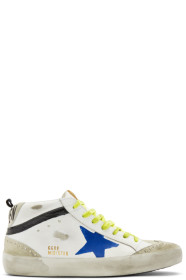 Golden Goose - White Wingtip Mid Star Sneakers